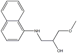 1-(1-ナフチルアミノ)-3-メトキシ-2-プロパノール 化学構造式