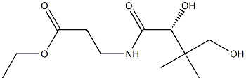 (+)-3-[[(R)-2,4-Dihydroxy-3,3-dimethyl-1-oxobutyl]amino]propanoic acid ethyl ester 结构式