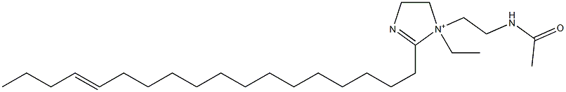 1-[2-(Acetylamino)ethyl]-1-ethyl-2-(14-octadecenyl)-2-imidazoline-1-ium Structure