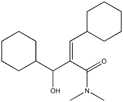 (Z)-2-(Cyclohexylhydroxymethyl)-3-cyclohexyl-N,N-dimethylpropenamide