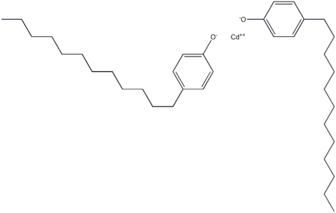 Cadmium bis(4-dodecylphenolate) Struktur