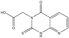 1,2,3,4-Tetrahydro-4-oxo-2-thioxopyrido[2,3-d]pyrimidine-3-acetic acid Struktur