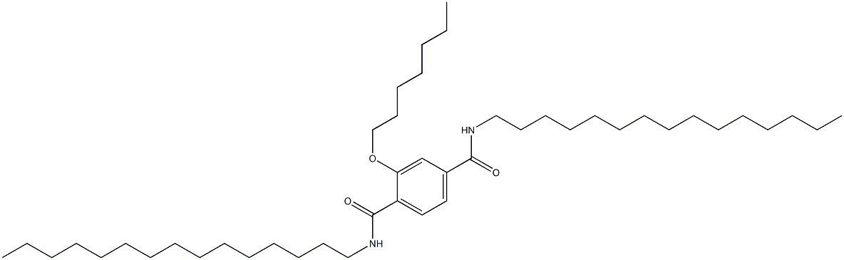 2-(Heptyloxy)-N,N'-dipentadecylterephthalamide Struktur