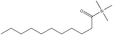 Trimethyl(undecanoyl)silane,,结构式