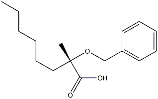 (2S)-2-Benzyloxy-2-methyloctanoic acid Struktur