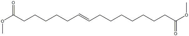 7-ヘキサデセン二酸ジメチル 化学構造式