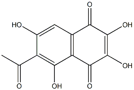 6-Acetyl-2,3,5,7-tetrahydroxy-1,4-naphthoquinone