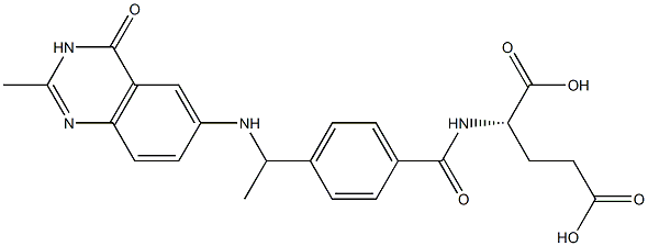 (S)-2-[4-[1-[N-[(3,4-Dihydro-2-methyl-4-oxoquinazolin)-6-yl]amino]ethyl]benzoylamino]glutaric acid