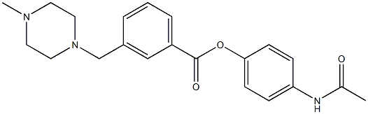 4-(Acetylamino)phenol 3-[(4-methylpiperazin-1-yl)methyl]benzoate
