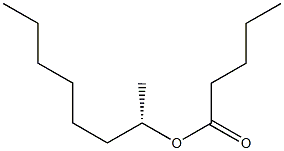 (+)-Valeric acid (S)-1-methylheptyl ester Struktur