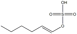 Sulfuric acid hydrogen 1-hexenyl ester|