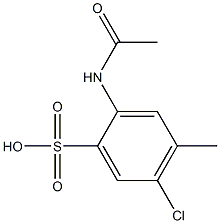 2-Acetylamino-5-chloro-4-methylbenzenesulfonic acid