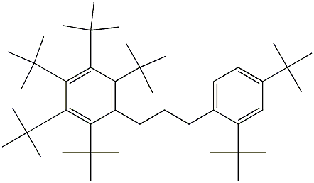 1-(Penta-tert-butylphenyl)-3-(2,4-di-tert-butylphenyl)propane Structure