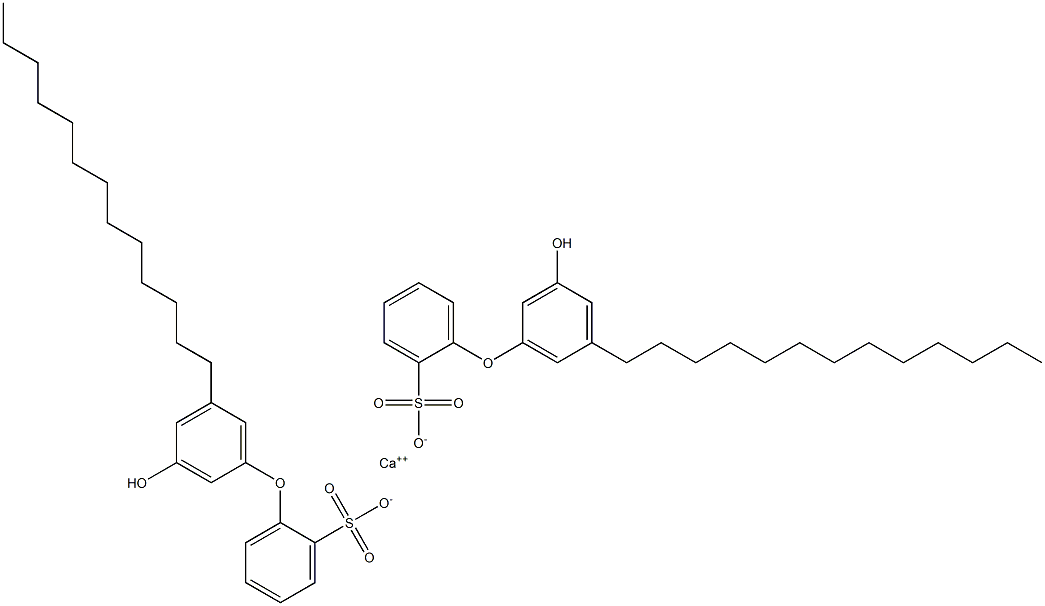 Bis(3'-hydroxy-5'-tridecyl[oxybisbenzene]-2-sulfonic acid)calcium salt|