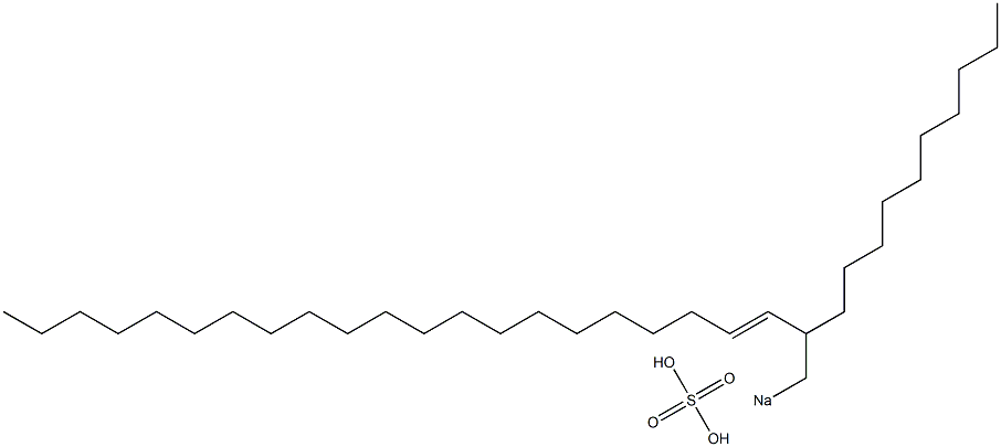 Sulfuric acid 2-decyl-3-tricosenyl=sodium ester salt Structure