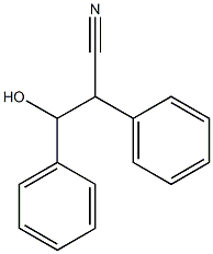 2,3-Diphenyl-3-hydroxypropiononitrile Structure