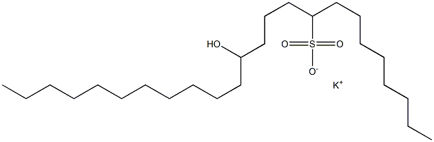 13-Hydroxytetracosane-9-sulfonic acid potassium salt