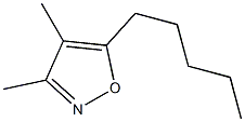 5-Pentyl-3,4-dimethylisoxazole Structure