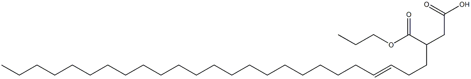 3-(3-ペンタコセニル)こはく酸1-水素4-プロピル 化学構造式