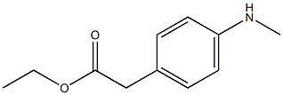 [p-(Methylamino)phenyl]acetic acid ethyl ester Structure
