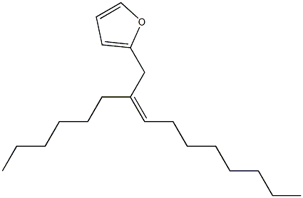 2-[(Z)-2-ヘキシル-2-デセニル]フラン 化学構造式