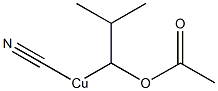 (1-Acetyloxy-2-methylpropyl)cyanocopper(II) Structure
