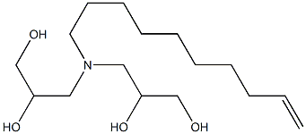 3,3'-(9-Decenylimino)bis(propane-1,2-diol) Struktur