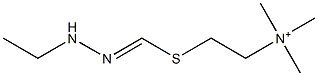 2-[[(Ethylamino)iminomethyl]thio]-N,N,N-trimethylethanaminium Struktur