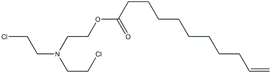 10-Undecenoic acid 2-[bis(2-chloroethyl)amino]ethyl ester|