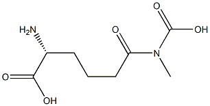 (-)-5-(Carboxymethylcarbamoyl)-D-norvaline 结构式