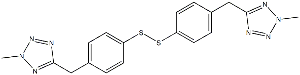  Bis-[4-[(2-methyl-2H-tetrazol-5-yl)methyl]phenyl] persulfide
