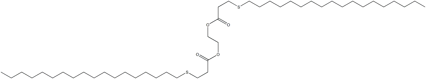 1,2-エタンジオールジ[3-(オクタデシルチオ)プロピオナート] 化学構造式