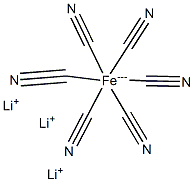 Lithium ferricyanide Struktur