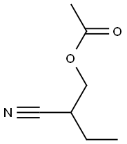 Acetic acid 2-cyanobutyl ester,,结构式