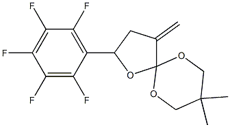 2-(Pentafluorophenyl)-4-methylene-8,8-dimethyl-1,6,10-trioxaspiro[4.5]decane