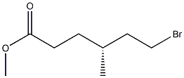 [R,(-)]-6-Bromo-4-methylhexanoic acid methyl ester Struktur