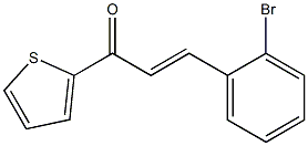 (E)-3-(2-Bromophenyl)-1-(2-thienyl)-2-propen-1-one Structure