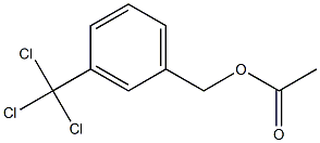 Acetic acid 3-(trichloromethyl)benzyl ester Structure