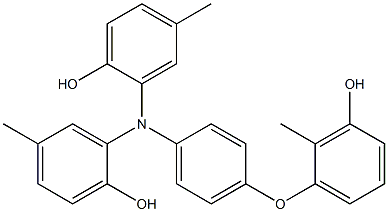  N,N-Bis(2-hydroxy-5-methylphenyl)-4-(3-hydroxy-2-methylphenoxy)benzenamine