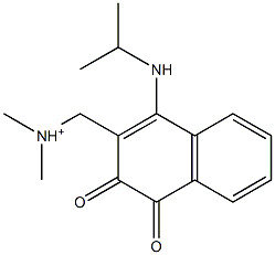  [[(4-(Isopropylamino)-1,2-dihydro-1,2-dioxonaphthalen)-3-yl]methyl]-N,N-dimethylaminium