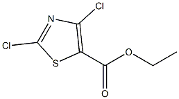 2,4-ジクロロチアゾール-5-カルボン酸エチル 化学構造式