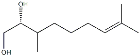 (2R)-3,8-Dimethyl-7-nonene-1,2-diol Struktur
