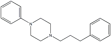 1-Phenyl-4-(3-phenylpropyl)piperazine Struktur