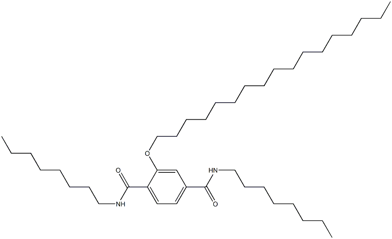 2-(Heptadecyloxy)-N,N'-dioctylterephthalamide 结构式