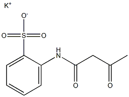 2-(アセトアセチルアミノ)ベンゼンスルホン酸カリウム 化学構造式