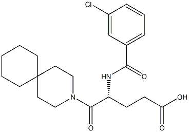 (R)-4-(3-Chlorobenzoylamino)-5-oxo-5-(3-azaspiro[5.5]undecan-3-yl)valeric acid