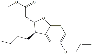 (2S,3R)-3-Butyl-5-[(2-propenyl)oxy]-2,3-dihydrobenzofuran-2-acetic acid methyl ester