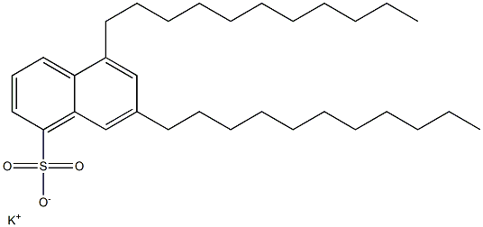 5,7-Diundecyl-1-naphthalenesulfonic acid potassium salt Structure
