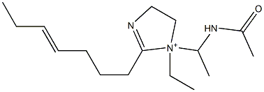 1-[1-(Acetylamino)ethyl]-1-ethyl-2-(4-heptenyl)-2-imidazoline-1-ium