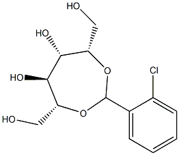 2-O,5-O-(2-Chlorobenzylidene)-D-glucitol 结构式